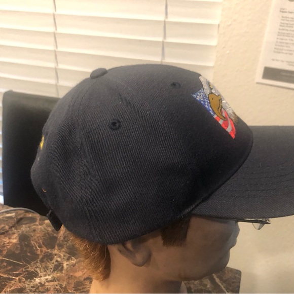 SporTsman USA Men's Black Gold Fitted “Kent Police” Hats Size One - Picture 5 of 11